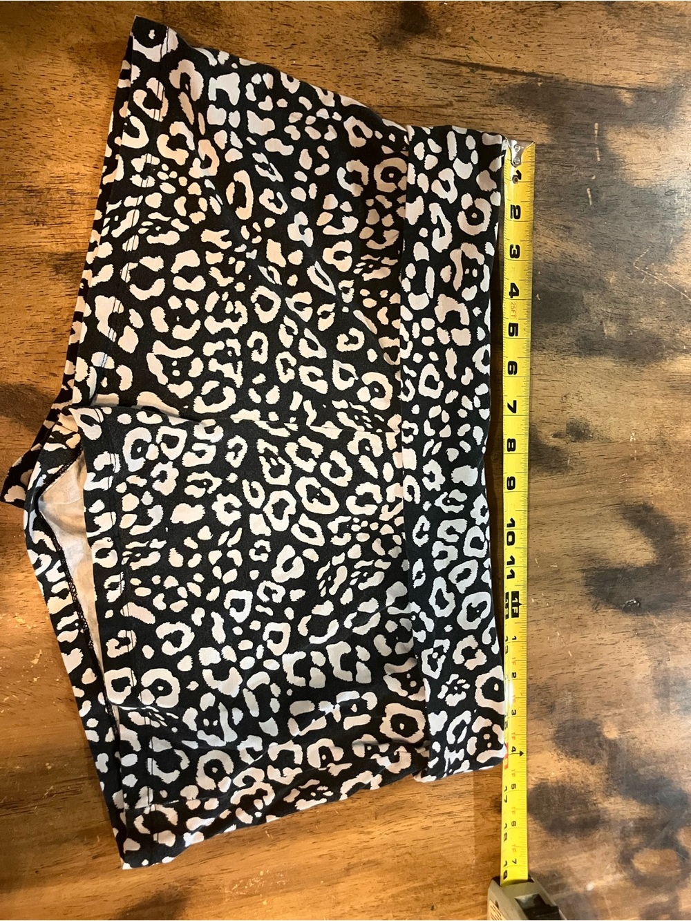 No Boundaries Black and White Leopard Print Mini Shorts